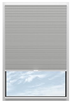 Nocturne (Blackout), Feather Grey - Stick Fit Slim Honeycomb Blind